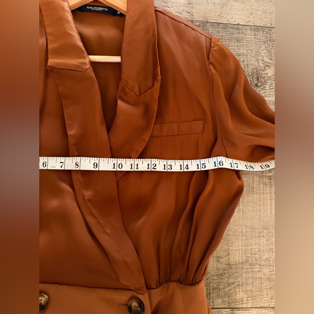 Royal Ivy Regatta Suit Dress Medium Dark Camel - Picture 5 of 10